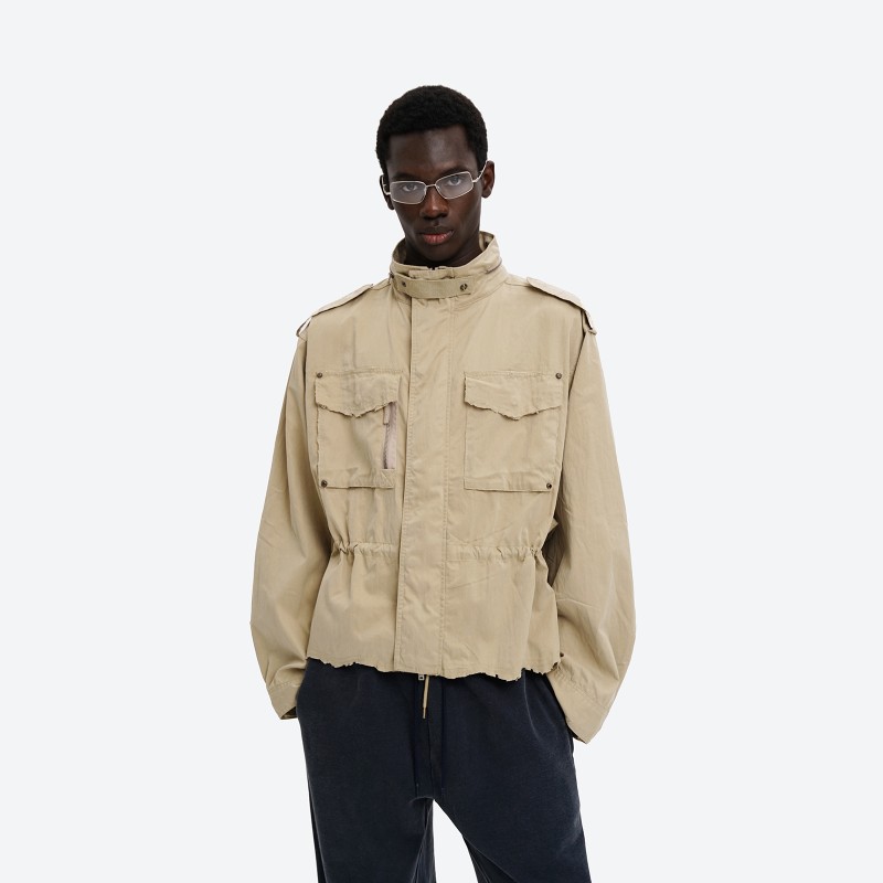 Drawstring Cargo Jacket